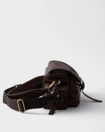 Medium Prada Explore nappa leather shoulder bag with flap - Image 5